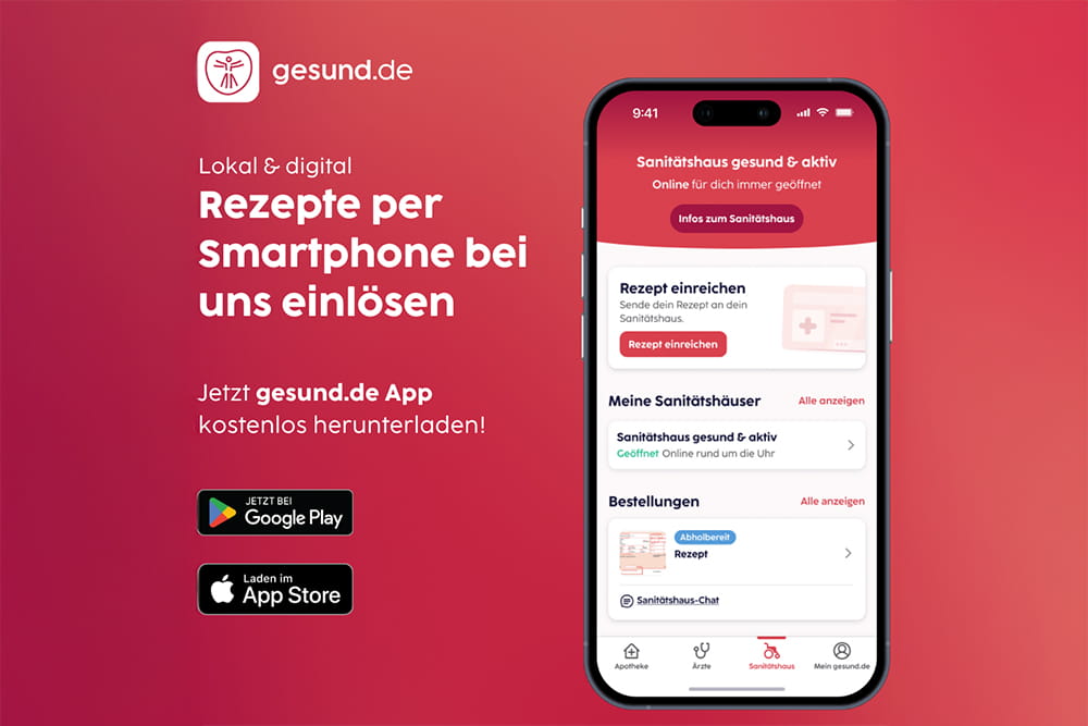 Eine Infografik für die App gesund.de.